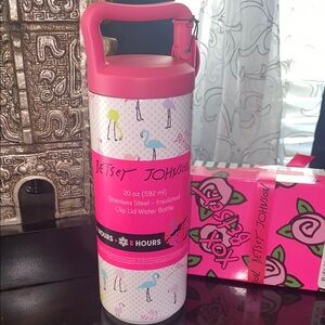 Betsey Johnson Pink Flamingo 🦩 20 oz Water Bottle NWT
